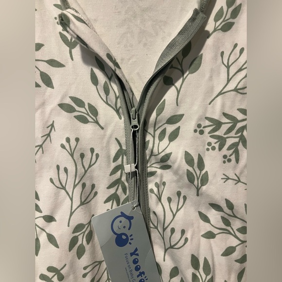 Yoofoss Green Leaf Print Baby Sleep Sack – 6-12 Months NWT - Picture 7 of 10